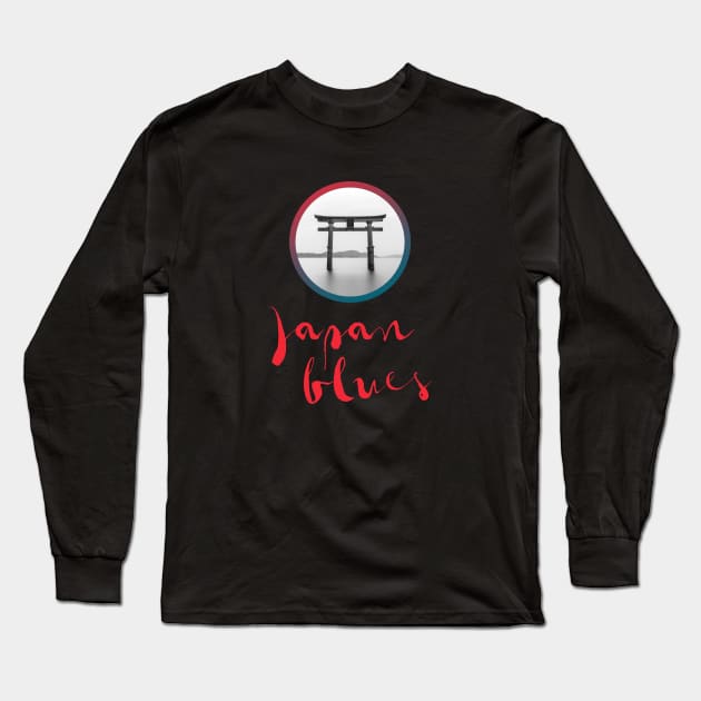 JAPAN BLUES (vertical) Long Sleeve T-Shirt by Utopic Slaps